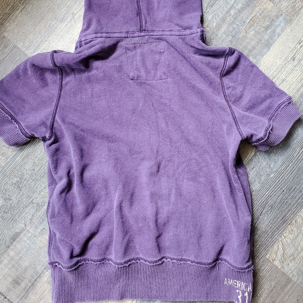 American Eagle Vintage Shortsleeve Hoodie Size Med - Picture 6 of 6